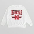 thumbnail image 5 of Women's Gameday Couture White Nebraska Huskers Oversized Premium Fleece Sweatshirt, 5 of 5