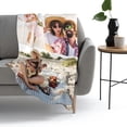 thumbnail image 6 of Personalised Blanket - Custom Blanket with Photos Text.Custom Blanket with 1-9 Photo Collages,Flannel Blankets for Mothers Day Customized Gifts For Mom, 125×100cm, 6 of 6