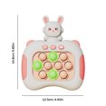 thumbnail image 2 of Mole Whacker Toy 4 Modo de juego Antiestrés para niños Regalos para adultos (conejo rosa), 2 of 2