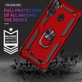 thumbnail image 2 of Samsung A21 Phone Case, Galaxy A21 Phone Case with Screen Protector, Military Grade Protective Cases with Ring for Samsung Galaxy A21 (Red), 2 of 12