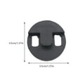 thumbnail image 2 of OUNONA 2 Pcs Silencieux en Caoutchouc Noir Design Rond Durable pour Pratique, 2 of 8