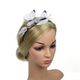 thumbnail image 3 of Outfmvch Hair Ties Hair Accessories Hair Accessories for Women Hair Bows for Women Butterfly Fascinators Headclip Headband for Tea Party White One Size, 3 of 7