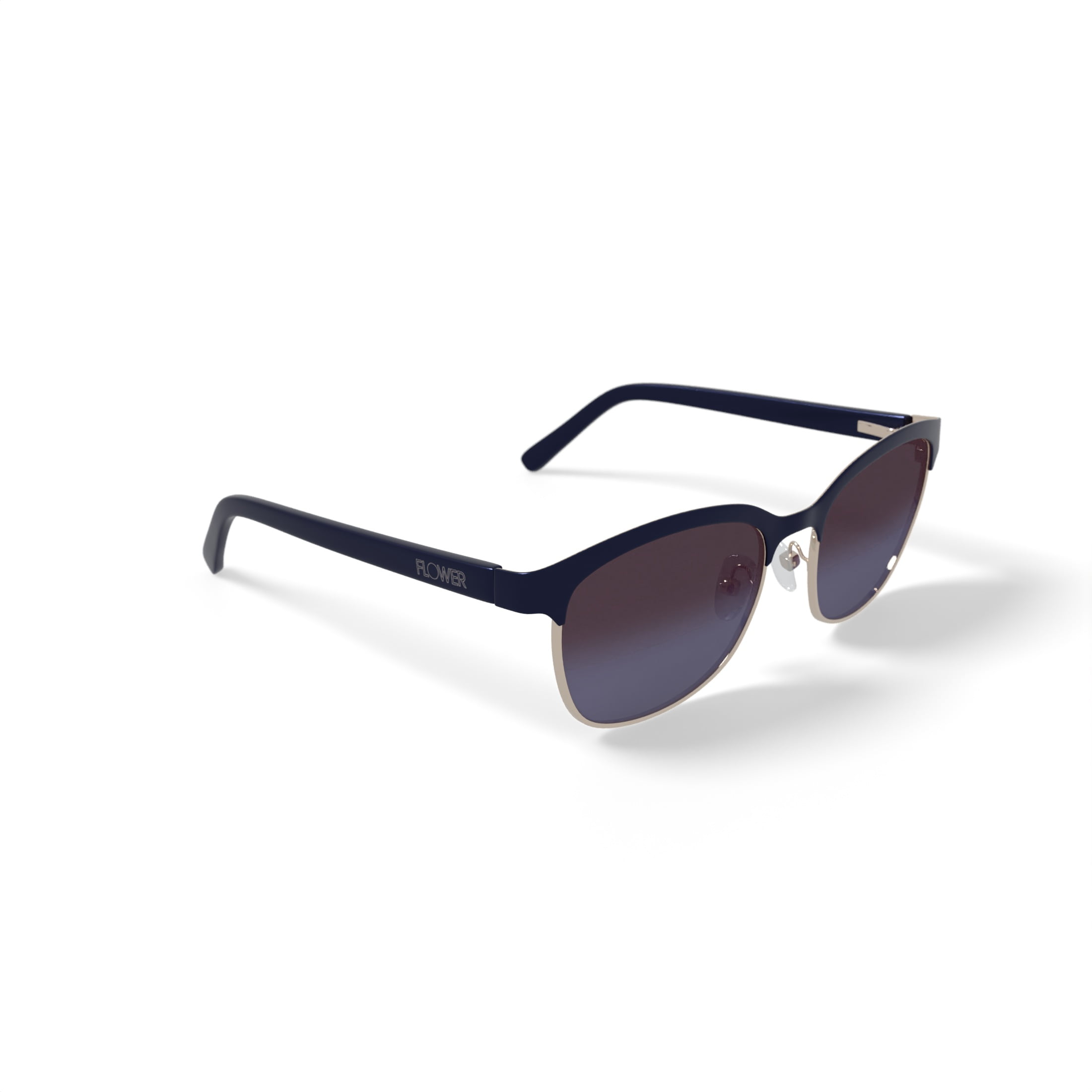FLOWER Women's Rx'able Polarized Fashion Sunglasses, FLR3001P - Sheila, Black, 56-16-135, with Case