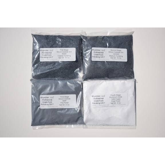 Rock Tumbler Grit for 15 Pound Tumbler