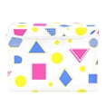 thumbnail image 7 of Yayeee Collapsible Cube Storage Bin with Lid Fabric Closet Decorative Basket with Handles, Yellow Retro Round, 7 of 7