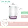 thumbnail image 4 of Melii Double-Walled Bear Cups - Pink & Purple - 2 Pack - for Toddlers, 4 of 7