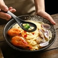 thumbnail image 3 of 5 piece Japanese soup spoon set, retro soup spoon, ceramic soup spoon, Chinese Asian ramen tableware, 3 of 5