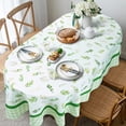 thumbnail image 2 of Modern Oval Tablecloth for Oval Table Waterproof Table Cloths for Dining Room Indoor Outdoor Home Decorative Table Cloth-54x72in, 2 of 5