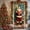 15#, variant on Christmas Door Cover Santa Claus Design, Festive Holiday Door Curtain, Durable Polyester Decor for Home Entrance, Wall, Table Party Decoration, Easy to Install for Christmas Party Decor 35 X 71 Inch