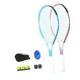 thumbnail image 4 of Vsenkes Tennis Racket Set Gift Tennis Training Equipment for Indoor Stadium Backyard Pink and Blue, 4 of 9