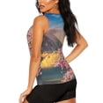 thumbnail image 3 of Lsque Cherry Blossoms Printed Workout Tank Tops for Women, Athletic Sports Tank Tops, Compression Sleeveless Dry Fit Shirts,Sleeveless Yoga Shirt-Small, 3 of 9