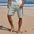 thumbnail image 4 of DDAPJ pyju Clearance Today! Mens Trendy Athletic Shorts Side Zipper Casual Sweat Shorts Lightweight Drawstring Twill Summer Short Pants with Pockets Blue XXXL, 4 of 9