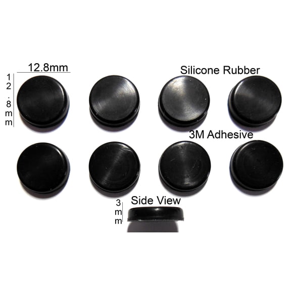 VATH Self Adhesive Silicone Rubber Feet 12.8mm(L) x 12.8mm(W) x 3mm(H) 8pcs [RB236]