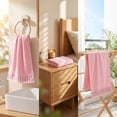 thumbnail image 6 of Aoznliie Bath Towel,Quick Drying Cotton Bath Towels,14x 30 in Soft & Absorbent Bath Towels for Bathroom Hotel Gyms,Pink, 6 of 8