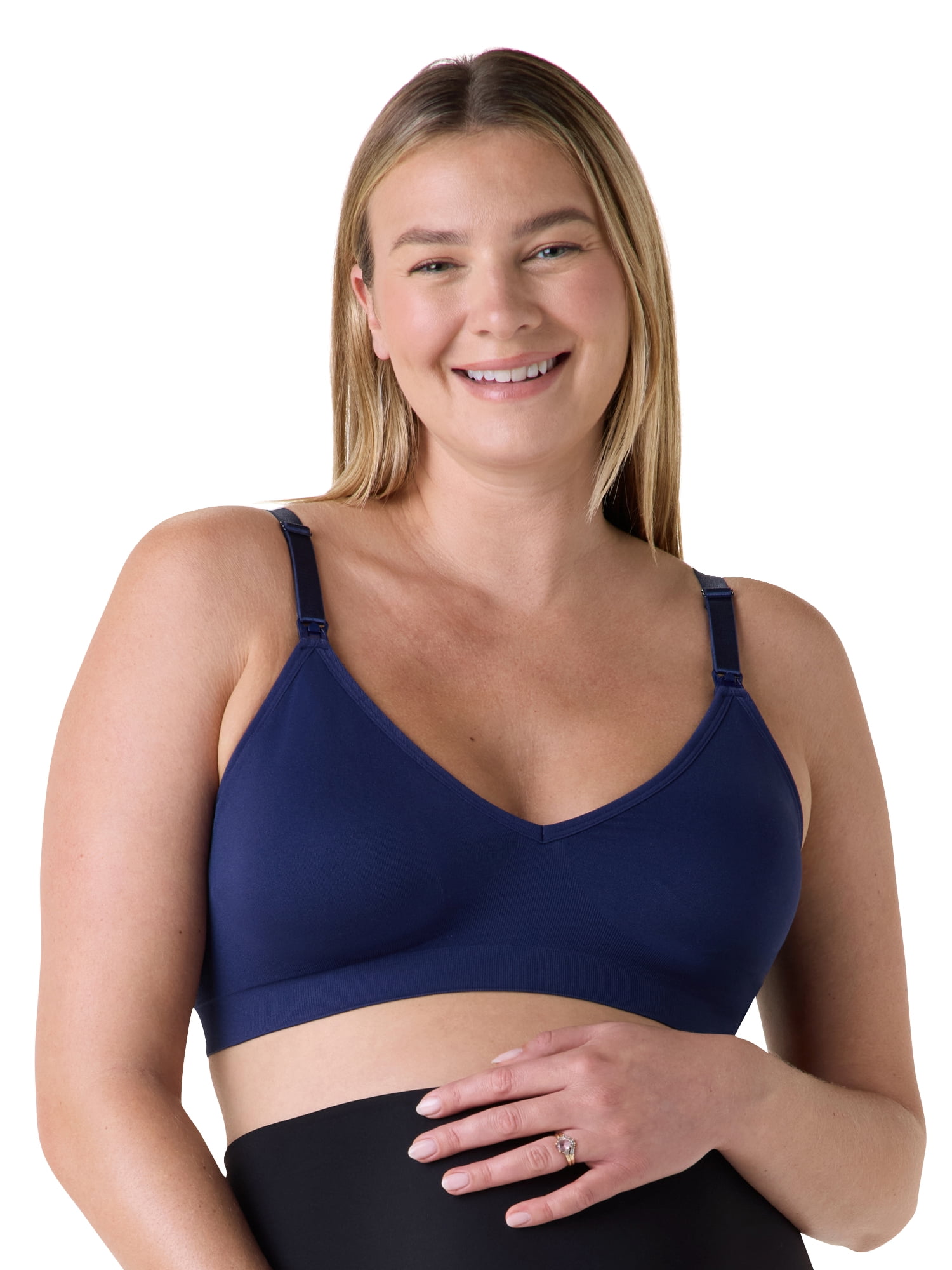 Ingrid & Isabel For Every Belly Women's Maternity & Nursing Seamless, 3-Pack Bra, SizesS-XXXL