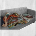 thumbnail image 6 of Fine Art Soft Flannel Fleece Throw Blanket, Exquisite Old Historical Town Paint with Impressionist Influences Winter Image, Cozy Plush for Indoor and Outdoor Use, 50" x 70", Multicolor, by Ambesonne, 6 of 6