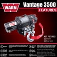 thumbnail image 4 of Winch WARN ProVantage 3500 12V 1588 kg 15 m Cable Remoto, 4 of 9