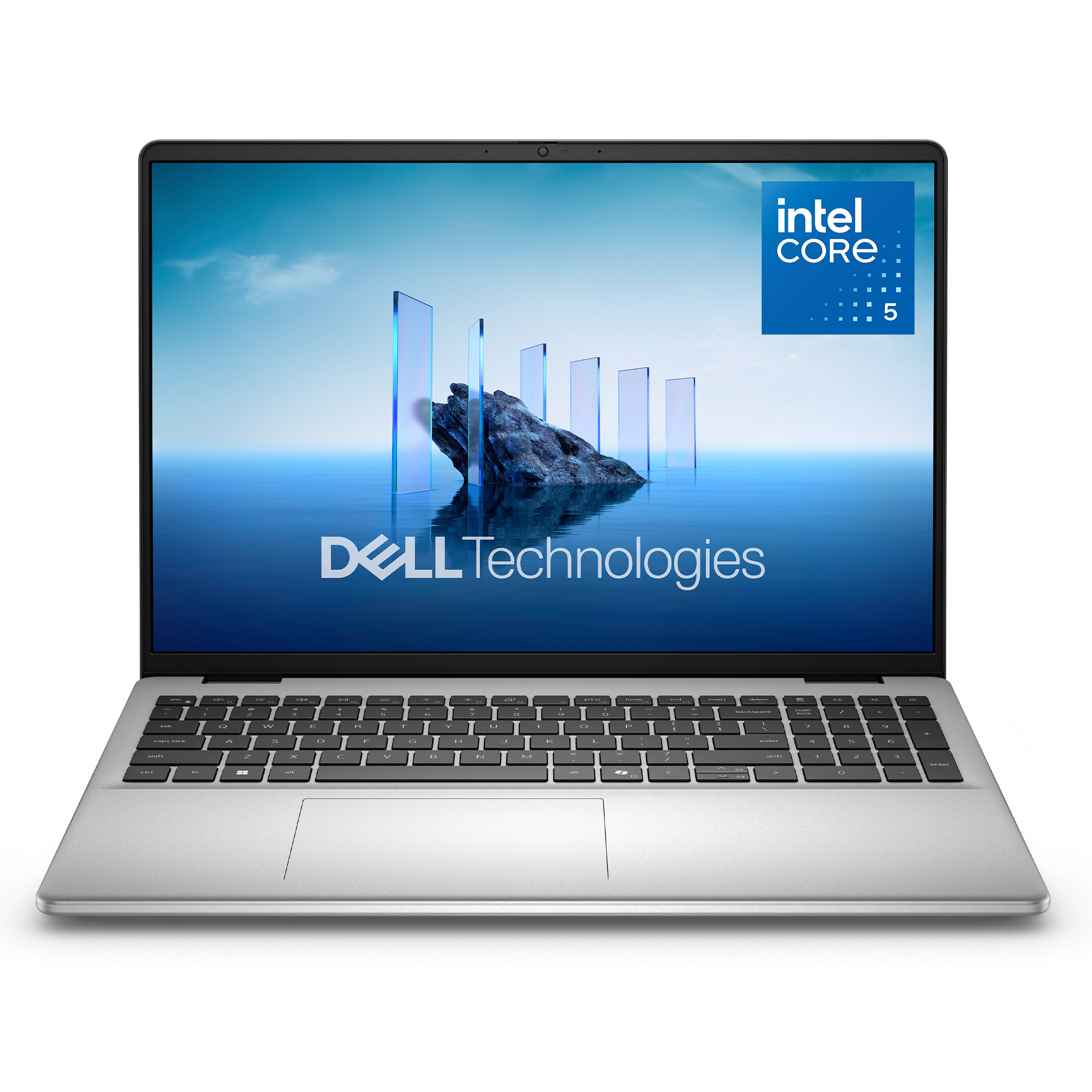 Dell 16” Laptop, Intel® Core™ 5, 8GB, 512GB, FHD+ Touch, Silver Metal, Backlit Keyboard