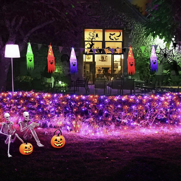 Oycbuzo 204LED Color Changing Net  Lights, Waterproof Christmas Mesh Lights for Parties, Holidays, Garden
