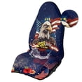 thumbnail image 6 of Binienty 250th Eagle Patriotic Floral Car Seat Cover Towels Front Seats After Running Beach Gym Quick Dry Washable Car Seat Protector for SUV Van Cars, 6 of 8