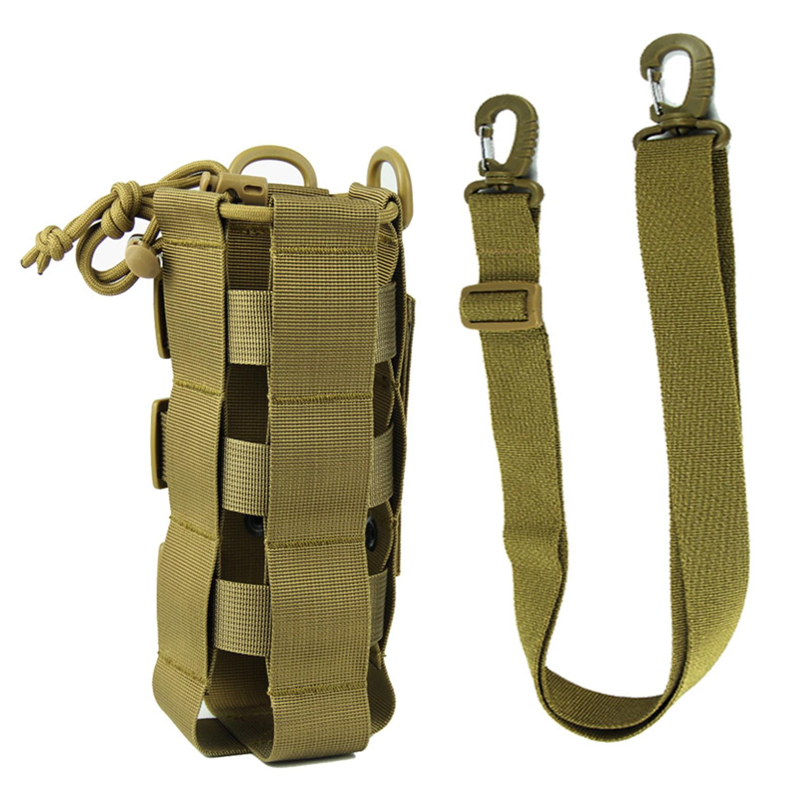 Water Bottles Pouch Bag Water Bottle Holder Pouch Portable Travel Bottle Carrier Bag for Camping Hiking Fishing , Brown 2.5L Brown