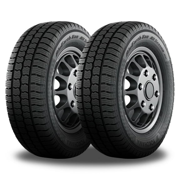 2 Yokohama BluEarth-Van All Season RY61 225/75R16 121/120R Load E 10 Ply Truck 110106105 / 225/75/16 / 2257516