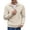 Beige, variant on COOFANDY Men's Quarter Mock Neck Zip Up Pullover Slim Fit Mock Neck Long Sleeve Sweaters Casual Corduroy Polo Comfort Golf Sweatshirts