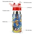 thumbnail image 3 of Kawaii Eevee Kids Insulated Stainless Steel Water Bottle with Straw Vacuum Reusable Leak Proof Water Cup Boys Girls, 3 of 8