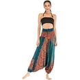 thumbnail image 2 of Combinaison Harem Boho Taille Smockée en Rayonne 2 en 1 pour Femmes, 2 of 7