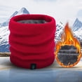thumbnail image 1 of Foulard de Ski Chaude pour Femmes, Col en Laine, Temps Froid, Bavoir Tricoté Double, Gants d'Hiver Rouges, 1 of 4