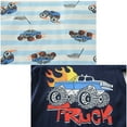 thumbnail image 5 of DDSOL Toddler Boy Pajamas Truck Pjs Cotton Short Sleeves 2-Pack Sleepwear Sets Blue 5T, 5 of 8