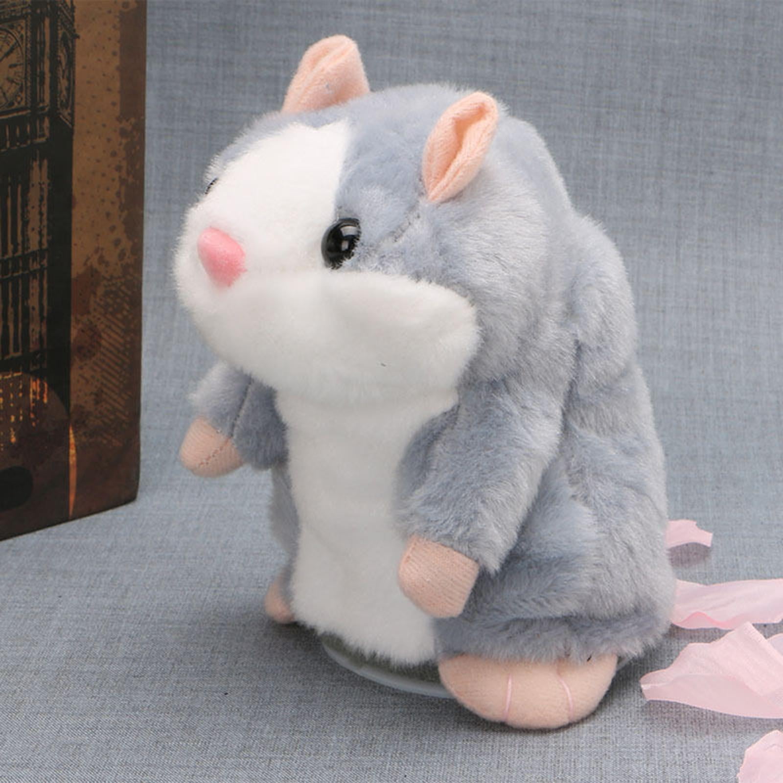 LeeQinersw 2 Packs Talking Hamster Repeats What You Say Electronic Plush Toys for Kids