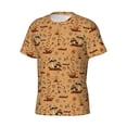 thumbnail image 3 of Rocae Brown Mushrooms for Men's Moisture-Wicking Crew Tee - T-Shirt for Sports, Outdoor Activities, and Casual Wear3X-Large, 3 of 9