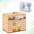 thumbnail image 4 of HELLHERO Pumpkin Patch Gnome Sewing Machine Protector Cover with Zipper Pockets Storage Pocket 17.7x8.6x12.5 Inch Easy to Clean, 4 of 8