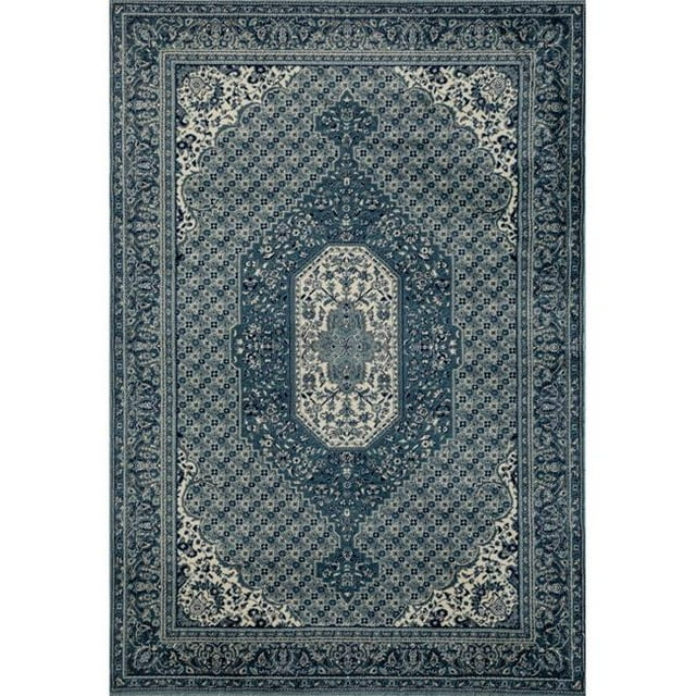 Art Carpet 21315 2 x 3 ft. Arbor Collection Downton Woven Area Rug, Blue