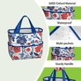 thumbnail image 4 of Garden Tool Bag,Pioneer Flower Floral Print Pattern Garden Tool Organizer,Garden Gifts,Waterproof Multi-Pocket Garden Tool Storage 11.8x5.5x11.4 Inch(Tools NOT Included), 4 of 6