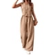 thumbnail image 2 of Conjuntos de 2 Piezas para Mujer: Chaleco de , Conjuntos Casuales Elegantes, Pantalones de Pierna , Trajes. Caqui S, 2 of 8