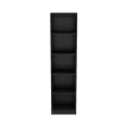 thumbnail image 2 of Youmumeub Black Compact Bookcase with Multiple Shelves - Slim Storage for Books and Display, Ideal for Small Spaces, Living Rooms, and Offices, Perfect for Modern Homes, 2 of 7