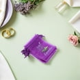 thumbnail image 3 of GOOHOCHY 30 bolsitas vacías de lavanda con cordón - Bolsas rellenables para aromaterapia con flores secas - Almacenamiento de fragancias vacío para armario de casa (8,9 x 7,9 x 0,1 cm), 3 of 8