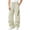 Khaki, variant on Dvprdro Wide Leg Sweatpants for Men Elastic Waist Drawstring Casual Athletic Sweat Pants Loose Fit Stretch Trousers Fashion Workout Joggers with Zipper Pocket