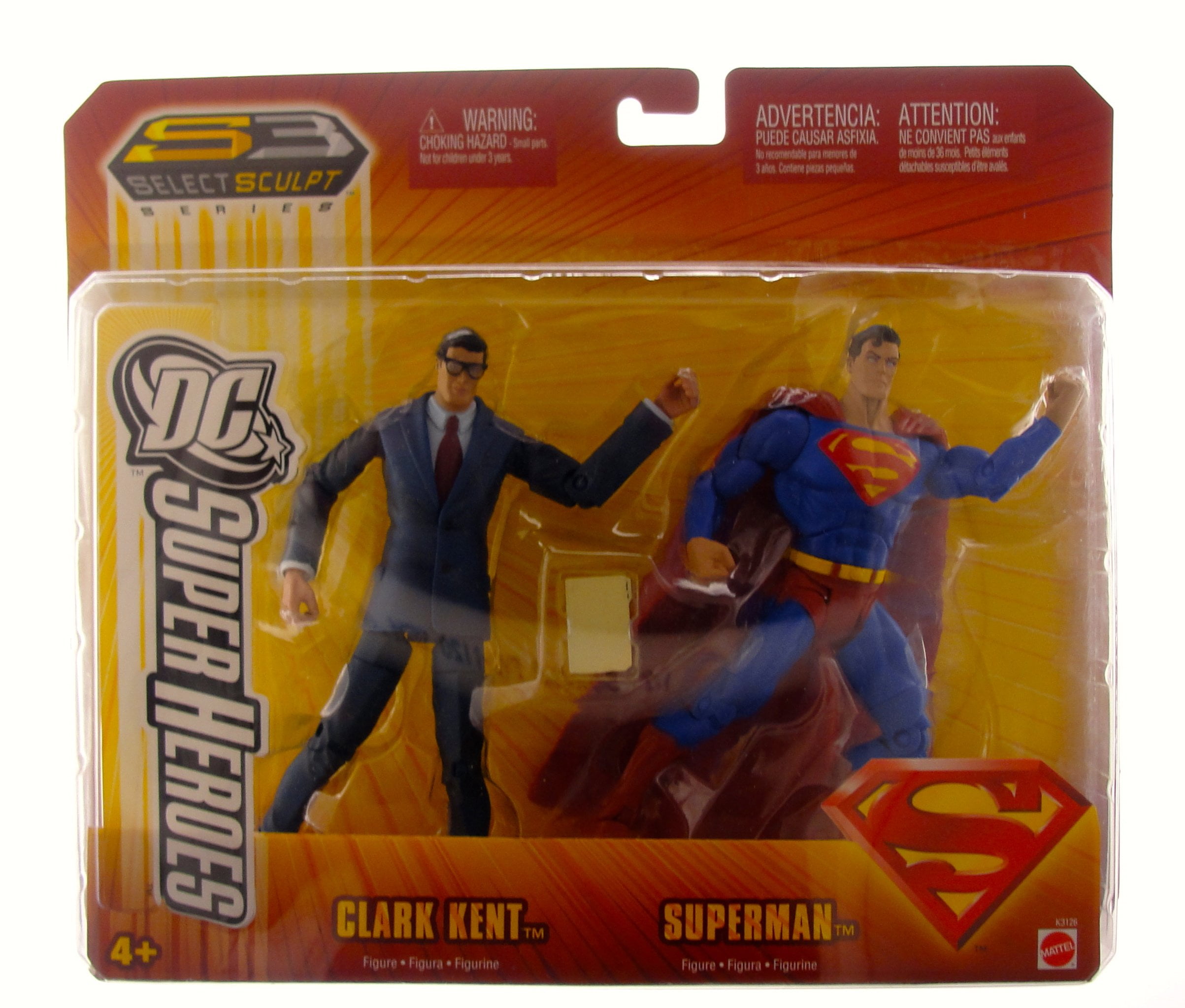DC Super Heroes Clark Kent Superman 2 Pack