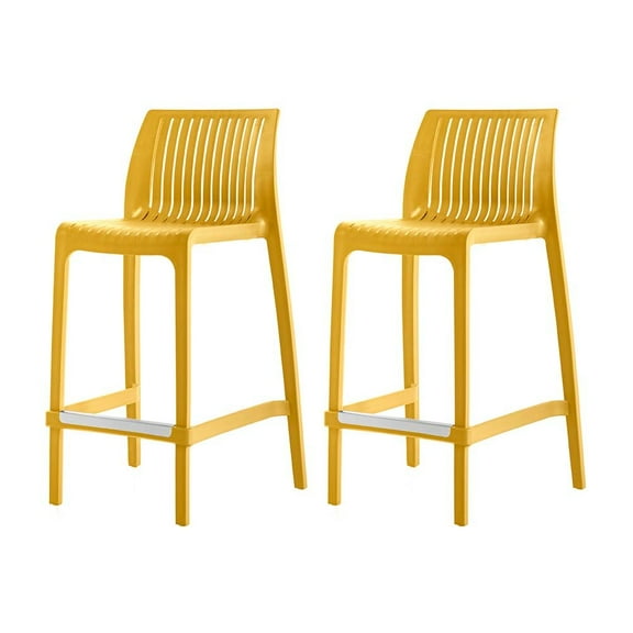 Lagoon Milos Resin Stackable Counter Stool Set of 2
