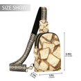 thumbnail image 2 of Bread Slices Crossbody Bags Fanny Pack Sling Bag for Travel Chest Bag Shoulder Bag for Women Trendy, 2 of 7