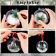 thumbnail image 5 of Bolas de adornos navideños transparentes, bolas huecas de plástico rellenables para hacer tú mismo, colgantes para árbol de Navidad, fiestas de bodas, regalos de decoración para el hogar, 5 of 6