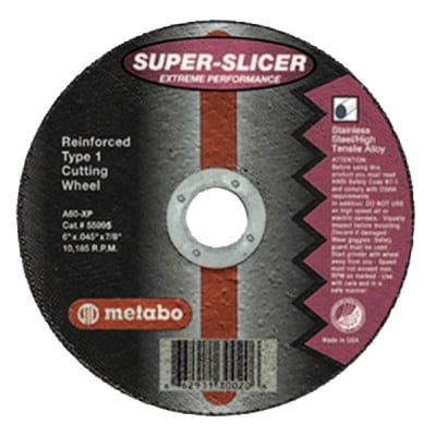 Brand New Metabo Slicer Cut Off Wheel 6/" X .040/" Box 50