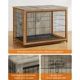 Feandrea Dog Crate Furniture, Side End Table, Modern Kennel for Dogs
