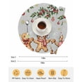 thumbnail image 6 of 15 Inch Round Placemats Set of 4, Gingerbread Christmas Non Slip Heat Insulation PP Table Mats, Xmas Balls Branches Grey Washable Place Mats for Kitchen Dining Party Table Decor, 6 of 7