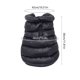 thumbnail image 3 of Chaleco acolchado acolchado de dos piernas para perros, abrigo abrigo impermeable para perros pequeños, tela negra azul rosado, tallas M L XL, cierre de cremallera, para exteriores en clima frío, 3 of 6