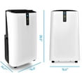 thumbnail image 3 of JHS 8000 BTU  (12,000 BTU ASHRAE) 115V  Portable Air Conditioner, Rooms up to 450 Sq. ft., White, A018C-08KR, 3 of 7