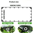 thumbnail image 3 of Clear PVC Tarp with 20 Tear Resistant Grommets, 120"x 40" UV-Coated Vinyl Blocks Rain & Wind for Greenhouse/Balcony/Garden, Cold Crack Resistant, 3 of 4